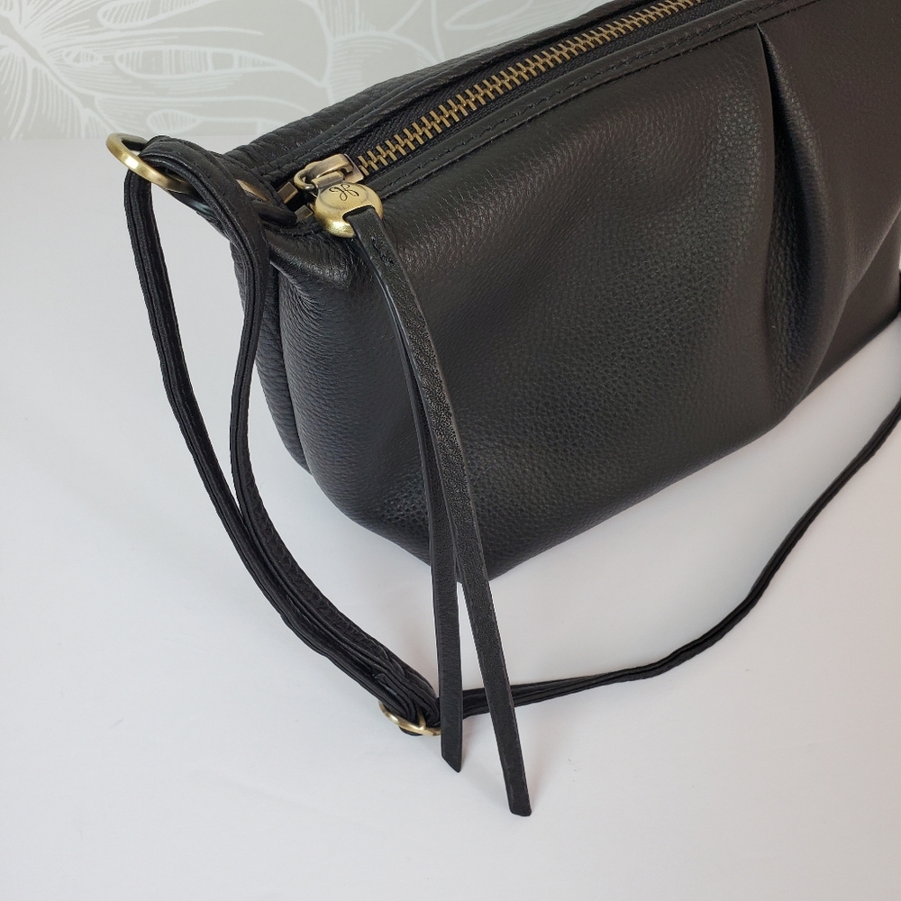 HOBO Kirby Black Leather Small Shoulder Bag - Picture 3 of 10